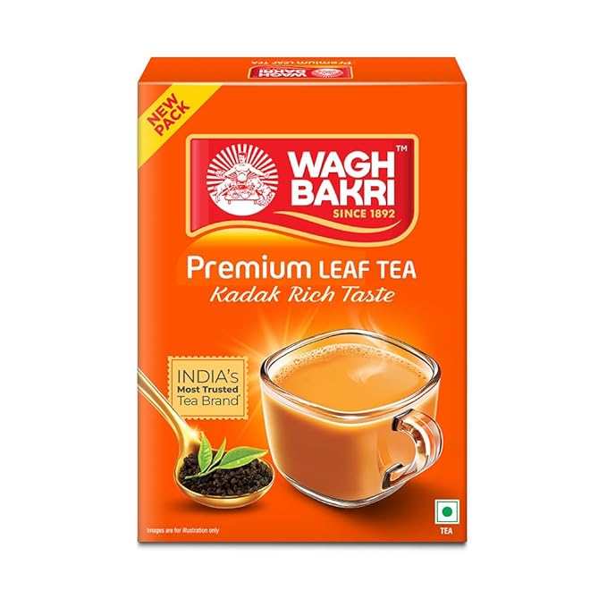 Wagh Bakri Premium Leaf Tea, 250 g Carton