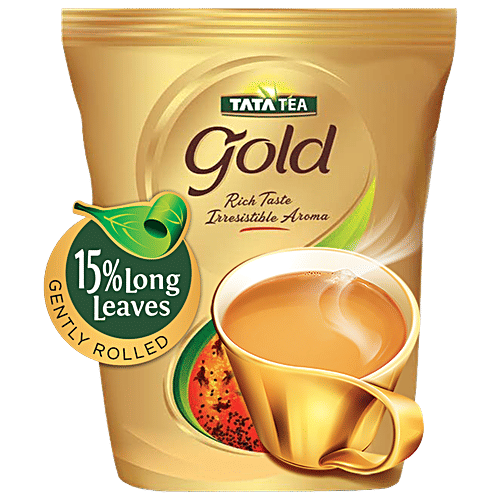 Tata Tea Gold 1kg, Premium Assam Teas With Gently Rolled Aromatic Long Loose Leaves, Rich & Aromatic
