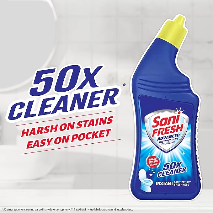 Sanifresh Toilet Cleaner - Advanced Thicker Formulation, 500ml