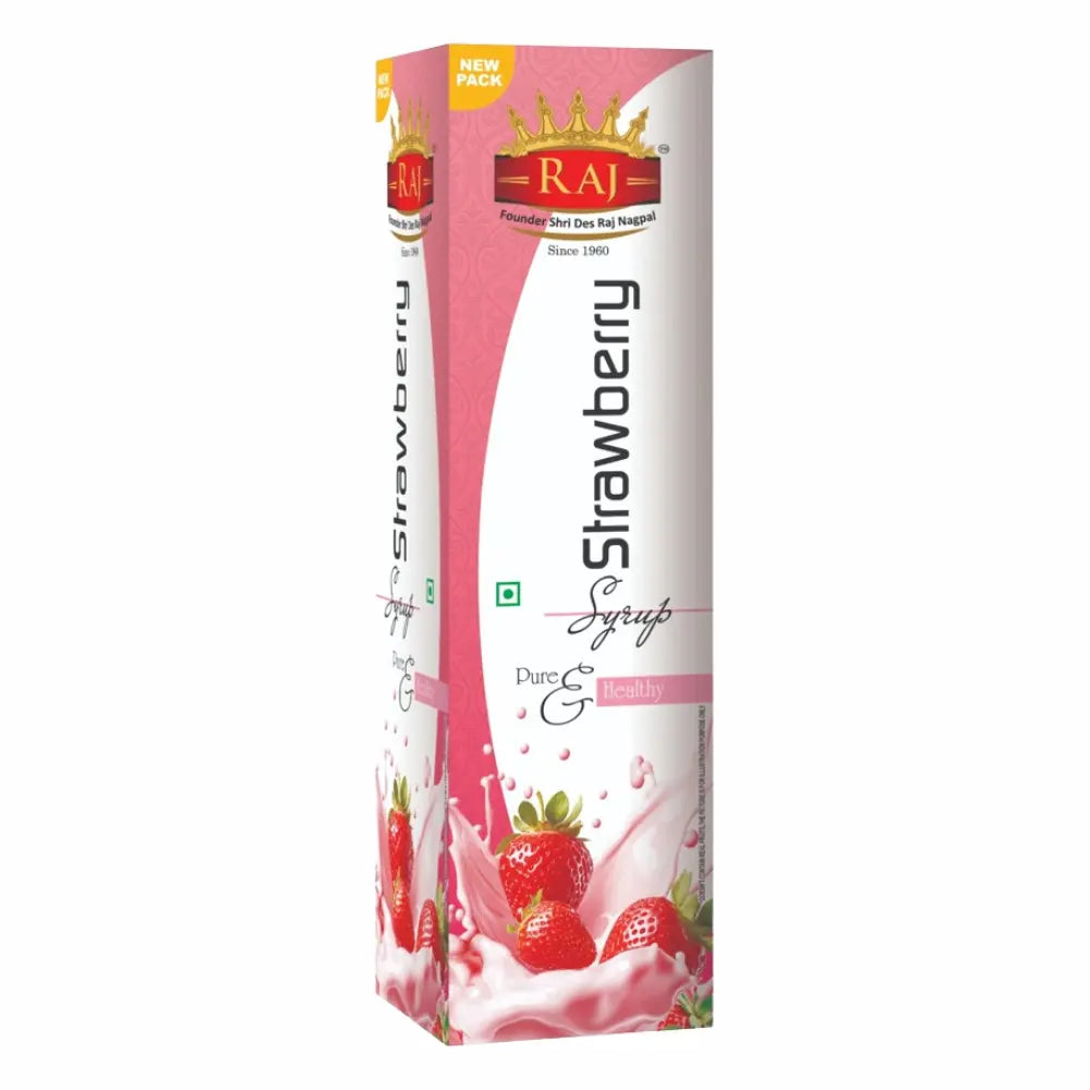 RAJ STRAWBERRY SYRUP 750 ML