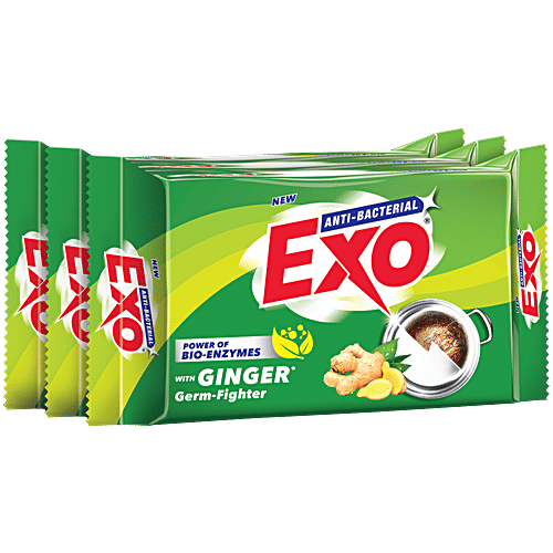 Exo Dishwash Bar Anti-Bacterial Touch Shine, 600 g (3 N x 200 g)