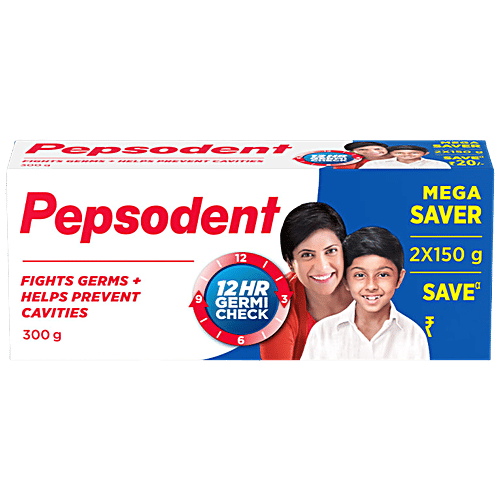 Pepsodent 12Hr Germicheck Toothpaste, 150 g (Pack of 2)