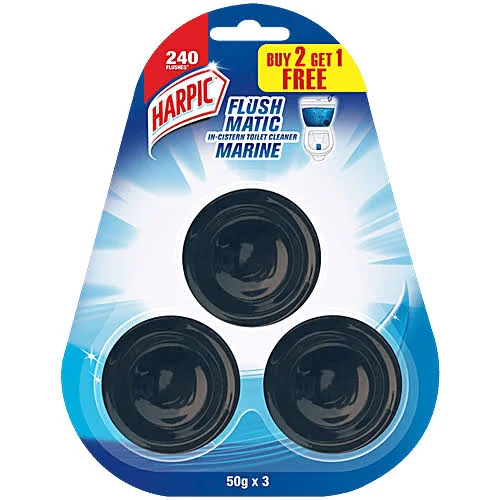 Harpic Flushmatic In-Cistern Marine Block Toilet Cleaner - Previous variant