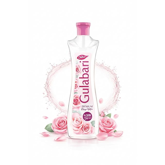 Dabur Gulabari Premium Rose Water | No Paraben | Cleanses, Hydrates & Moisturises Skin Women
