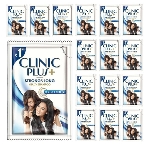 Clinic Plus - Milk Protein , Multivitamin Health Shampoo 6ml - Pack of 20 Pouch
