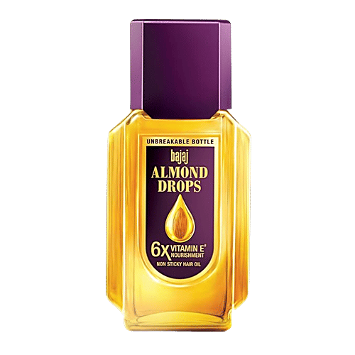 Bajaj Almond Drops Non-Sticky Hair Oil - For Healthy & Beautiful Hair, With 6X Vitamin E Nourishment - Previous variant