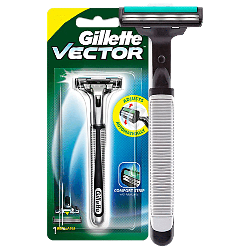 Gillette Vector Plus - Manual Shaving Razor, 20 g