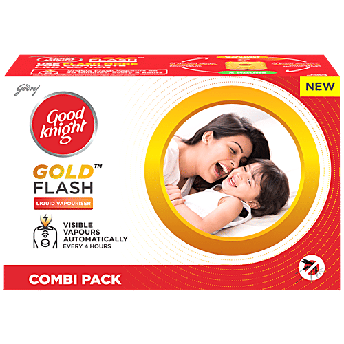 Good Knight Gold Flash Liquid Vapourizer, Mosquito Repellent Refill - Lavender Fragrance, 45ml
