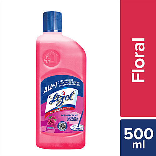 Lizol All In One Disinfectant Surface Cleaner Liquid - Floral, 500 ml - Previous variant