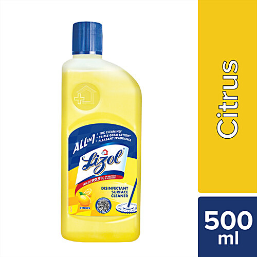 Lizol Disinfectant Surface & Floor Cleaner - Citrus, 500 ml