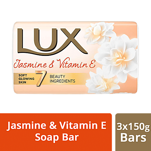 Lux Jasmine & Vitamin E Soap, 150 g (Pack of 3)
