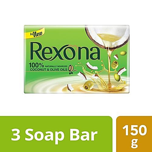 Rexona Coconut & Olive Oil Soap, 150 g Pack of 3