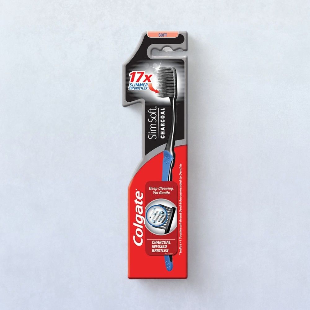 Colgate Toothbrush - Slim Soft Charcoal 1U